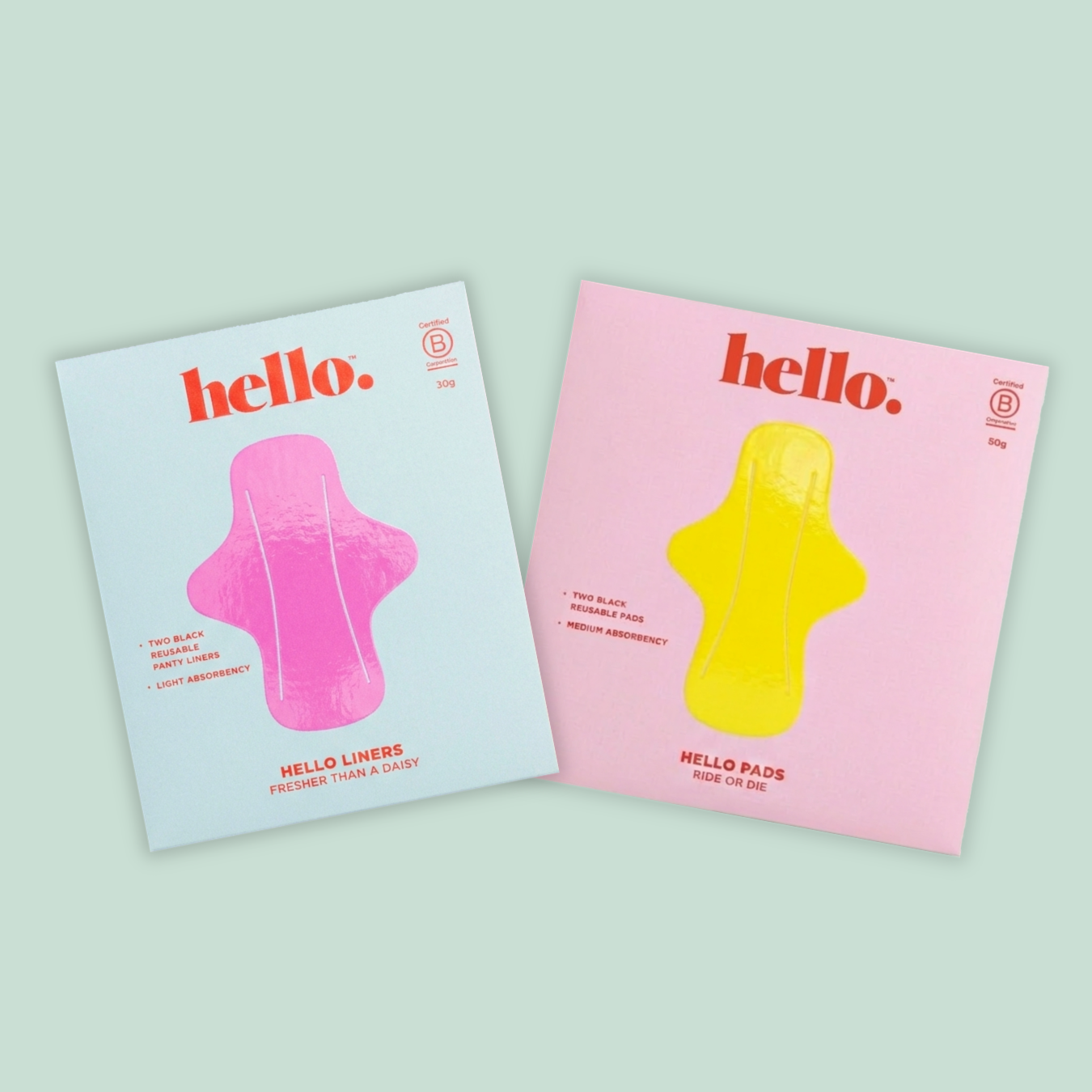 2 Hello Liners + 2 Hello Pads